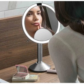 Specchio per make-up con illuminazione/con ingrandimento (5x) ø 20 cm Sensor Trio – simplehuman