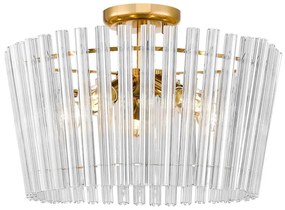 Zuma Line C0547-05H-F9AC - Lampadario a plafone BACH 5xE14/40W/230V oro