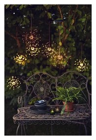 Lampada a sospensione solare a LED per esterni con LED bianchi, altezza 50 cm Firework - Star Trading