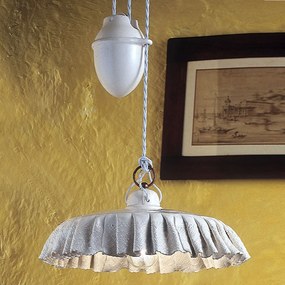 1-light suspension lamp, ceramic - C904 - Modena- Ferroluce