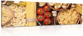 Quadro su tela – Varietà di pasta italiana