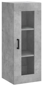 Mobile a parete grigio cemento 34,5x34x90 cm