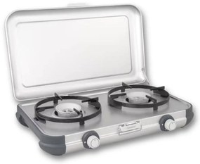 Campingaz - Fornello cucinino bb gas portatile due fuochi leggero e compatto con coperchio acciaio smaltato Kitchen 2