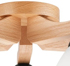 Lampadario a plafone ADRIANO 5xE27/60W/230V quercia