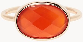 Anello placcato oro con agata Alessia