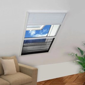 Zanzariera Plissettata İn Alluminio 80x100 Cm Con Tendina /