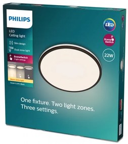 Philips- Plafoniera LED dimmerabile OZZIET SCENE SWITCH LED/22W/230V 2700K