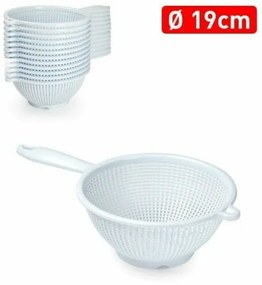 Trade Shop - Scolapasta Colino Setaccio Rotondo In Plastica Diametro 19cm Con Manico Cucina