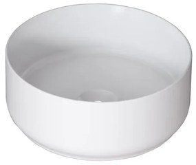 Lavabo da appoggio Kyoto tondo in ceramica bianco