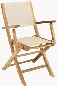 Set di 2 sedie da giardino pieghevoli in legno di teak Fun