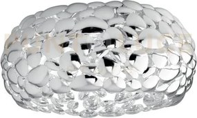 Plafoniera dioniso cromo 3 luci attacco e27 48x48x21cm in metallo