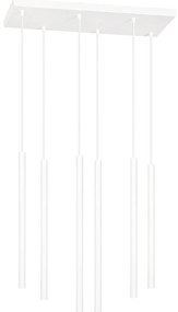 Lampadario a sospensione SELTER 6 WHITE