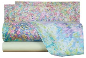 Completo Lenzuola in Percalle Magic garden Matrimoniale -