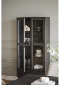 Vetrina marrone in rovere 82x185 cm Filippa - Rowico