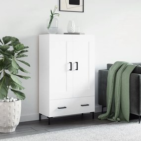 Credenza Bianca 69,5x31x115 Cm İn Legno Multistrato /