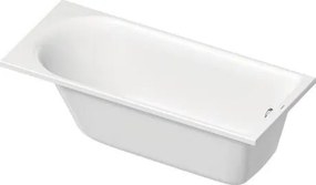 Vasca 160x70 da Incasso 1 schienale con troppopieno In Acrilico Sanitario Bianco Lucido D-Neo 700472 Duravit