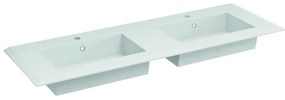 Lavabo a incasso rettangolare Bellagio L 141 x H 2 x P 46 cm in ceramica bianco