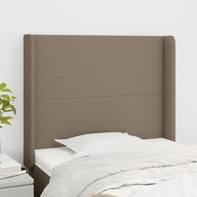 Testiera Ad Orecchio Tortora 83x16x118/128 Cm İn Tessuto /