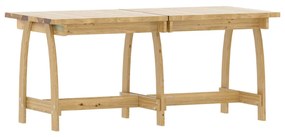 Set da pranzo da giardino 3 pz in legno di pino impregnato