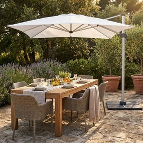 BACTRUS - ombrellone da giardino decentrato 3 x 3 m