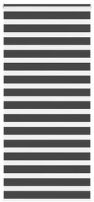 Tenda A Rullo Zebra Nero Larghezza Tessuto 95,9 Cm Poliestere /