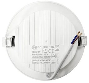 Lampada LED da incasso CIRCLE LED/9W/230V 4000K diametro 14,5 cm bianco