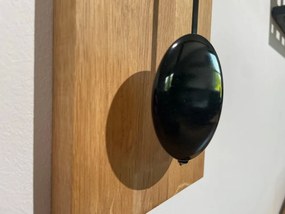 Orologio in legno con pendolo NATURALE - nero