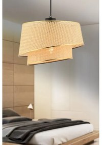 Lampadario sospeso a cavo BARETTE 1xE27/60W/230V marrone/oro