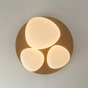 Brilagi - plafoniera LED VISBY WOOD LED/36W/230V Ø 50 cm, marrone