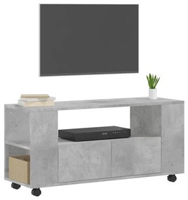 Mobile porta tv grigio cemento 102x34,5x43cm legno multistrato