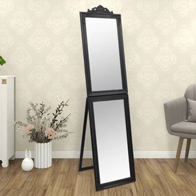Specchio Autoportante Nero 50x200 cm