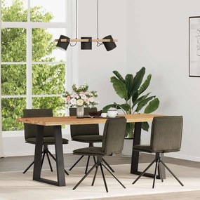 Sedie Da Pranzo 4 Pz Verde Militare İn Similpelle Scamosciata /
