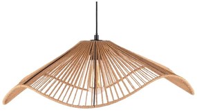 Lampada a sospensione color oro con paralume in carta intrecciata ø 62 cm Sombra - Leitmotiv
