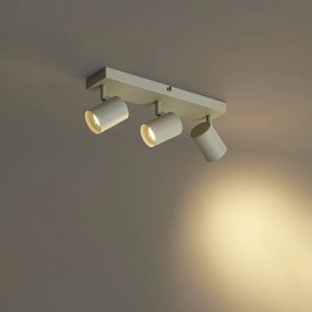 Faretto da soffitto moderno beige 3 luci regolabile - Jeana