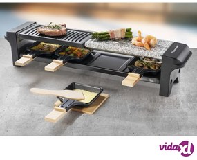 Bestron Piastra per Raclette ARG200BW 650W Nera in Legno
