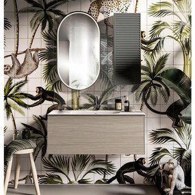 Mobile sottolavabo e lavabo Pixel per vasca centrale olmo rousseau L 120 x H 40 cm 1 cassetto