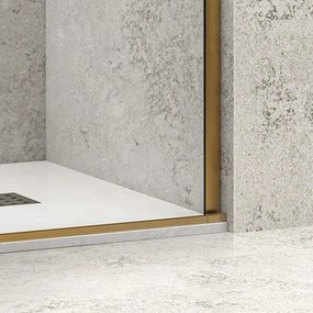 Box doccia walk in scorrevole 130 cm finitura oro | KNM4000W-G - KAMALU