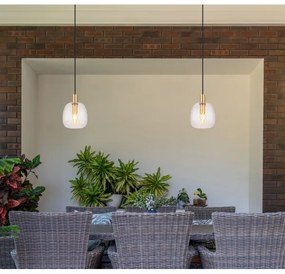 Globo 15789HM - Lampadario a sospensione con filo GARRI 1xE14/40W/230V diametro 16 cm ottone