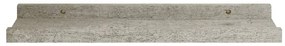 Mensole da parete 2 pz grigio cemento 40x9x3 cm