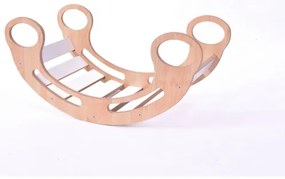 Altalena multifunzione Montessori bianco/acero