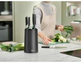 Set di 5 coltelli in acciaio inox con supporto rotante Elevate - Joseph Joseph