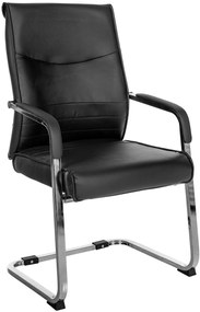 Sedia A Dondolo Hobart: Eleganza E Comfort İmpeccabile / Schwarz / Kunstleder