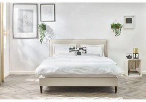 Letto matrimoniale imbottito beige con griglia 160x200 cm Sary - Bobochic Paris
