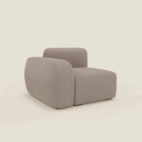 BonBon modulo terminale 105 cm sinistro o destro - tessuto smacchiabile T23 tortora