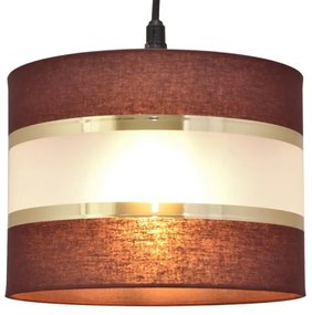 Lampadario a sospensione con filo HELEN 1xE27/15W/230V diametro 20 cm marrone/nero/oro