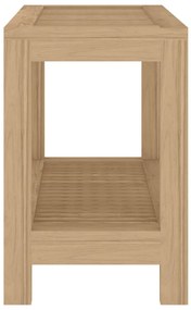 Tavolino da Bagno 60x30x45 cm in Legno Massello di Teak