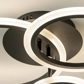 Brilagi - Lampadario a plafone LED dimmerabile ORBITS LED/40W/230V 3000-6500K nero + +TC