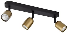 Faretto TOP 3xGU10/10W/230V oro/nero