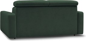 Divano in verde scuro allungabile 195 cm Monaco – Bobochic Paris