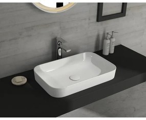 Isvea - Lavabo da appoggio AQUA 50x38 cm ceramica/bianco